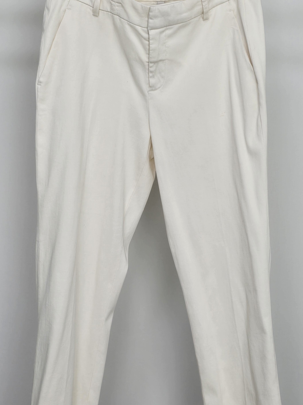 Women's Liverpool Cream Dress Pants - Classic Tailored Fit